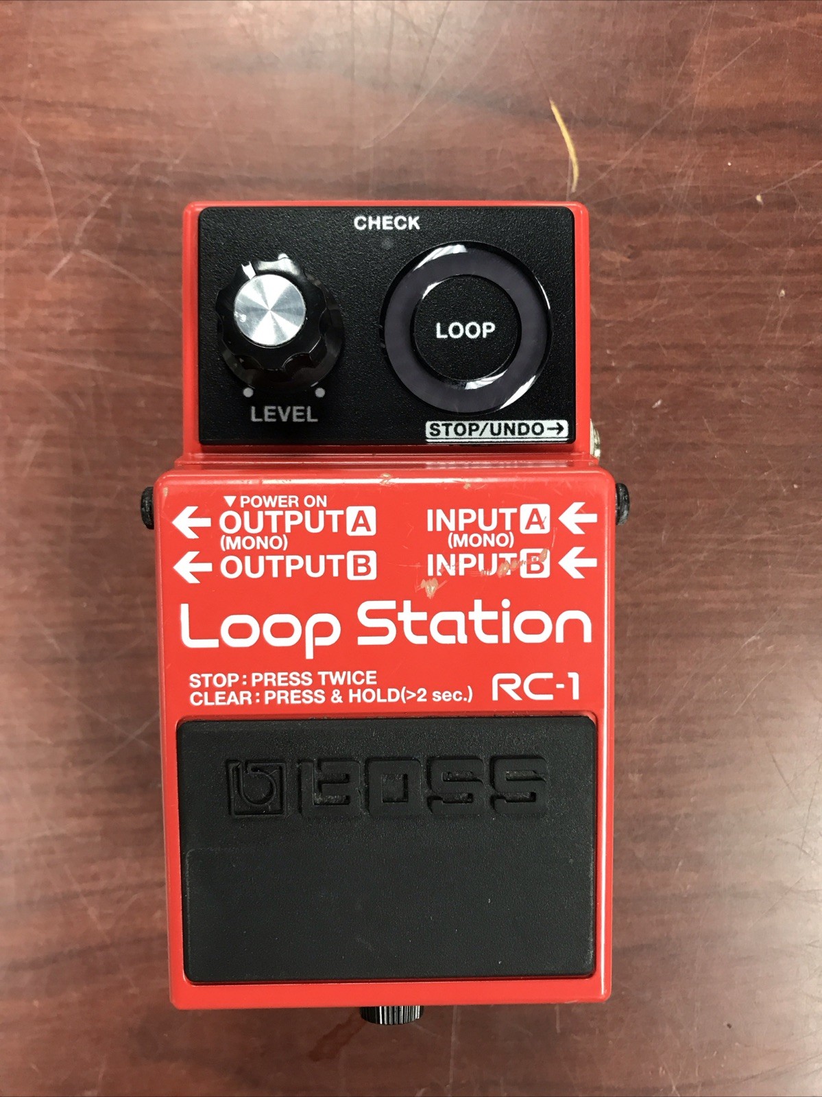 Boss RC-1 Loop Station Pedal for Electric, Acoustic, Bass Guitar - Tested, Works