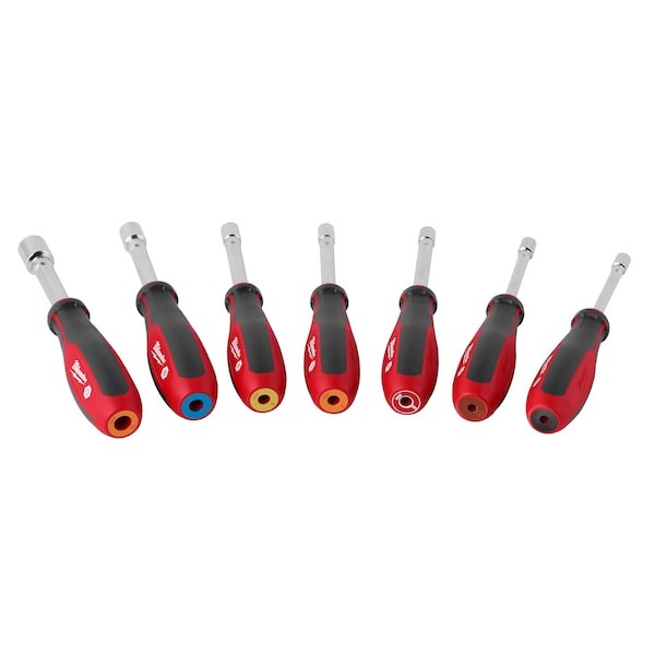 Milwaukee Tool 48-22-2448 Nut Driver Set, Pp Handle, 7 Pcs
