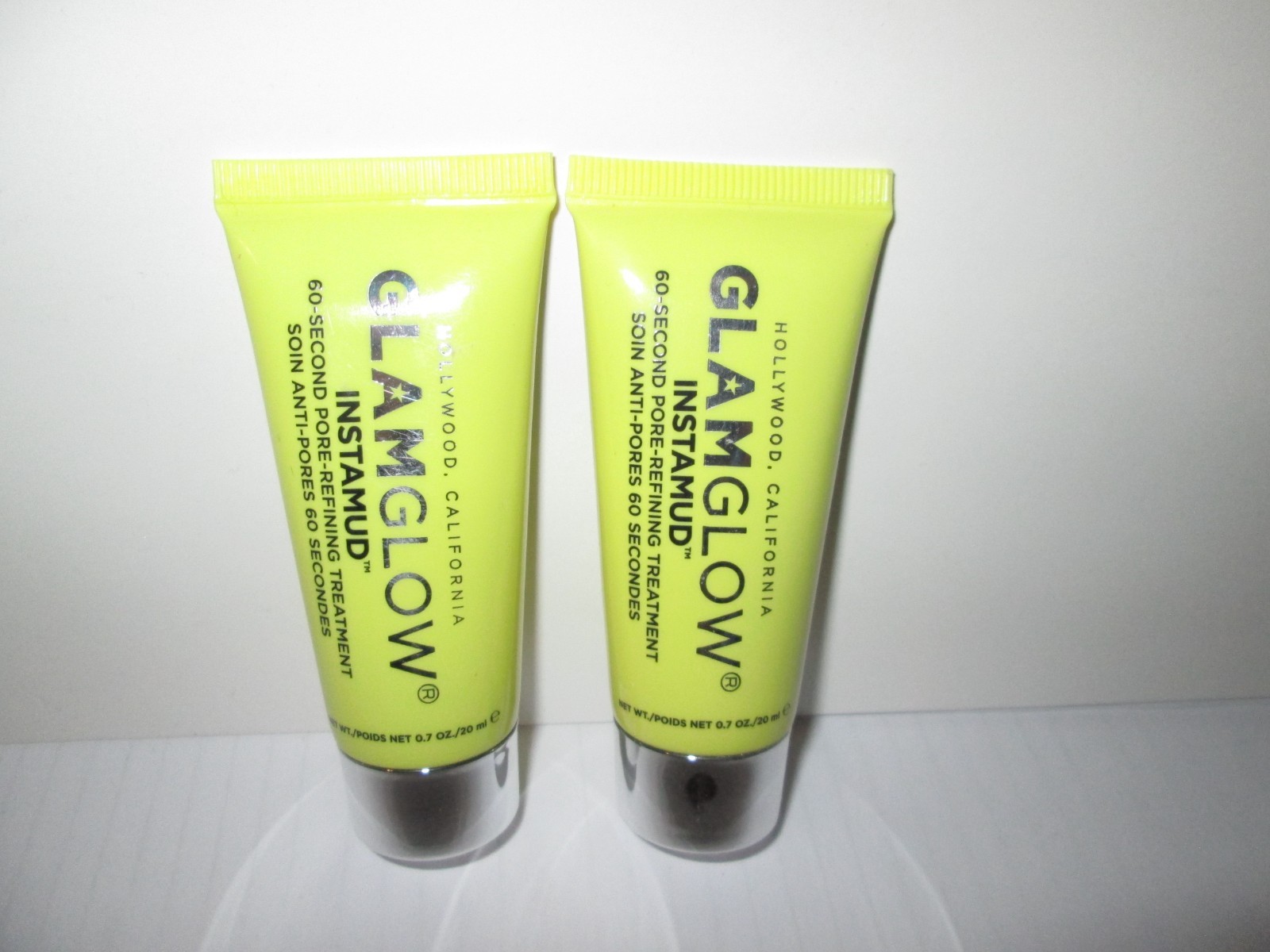 2X GLAMGLOW Instamud 60 Second Pore Refining Treatment 0.7 Oz. Each Sealed