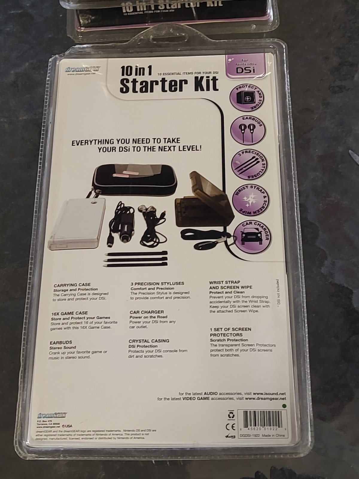 *NINTENDO DSi 10 in 1 STARTER KIT NIP Black