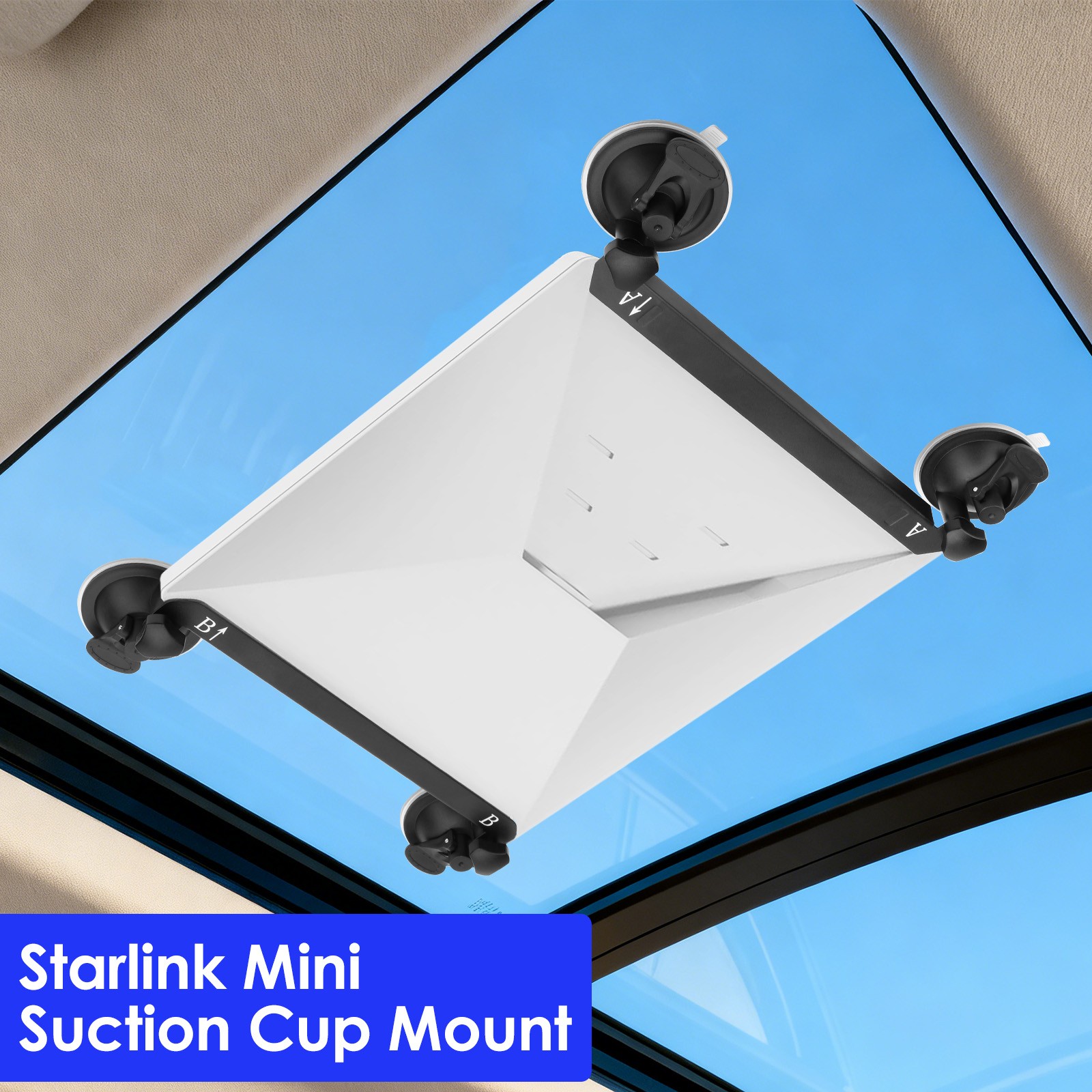 Starlink Mini Suction Cup Mount Car RV Sunroof Window Mobile Satellite Bracket