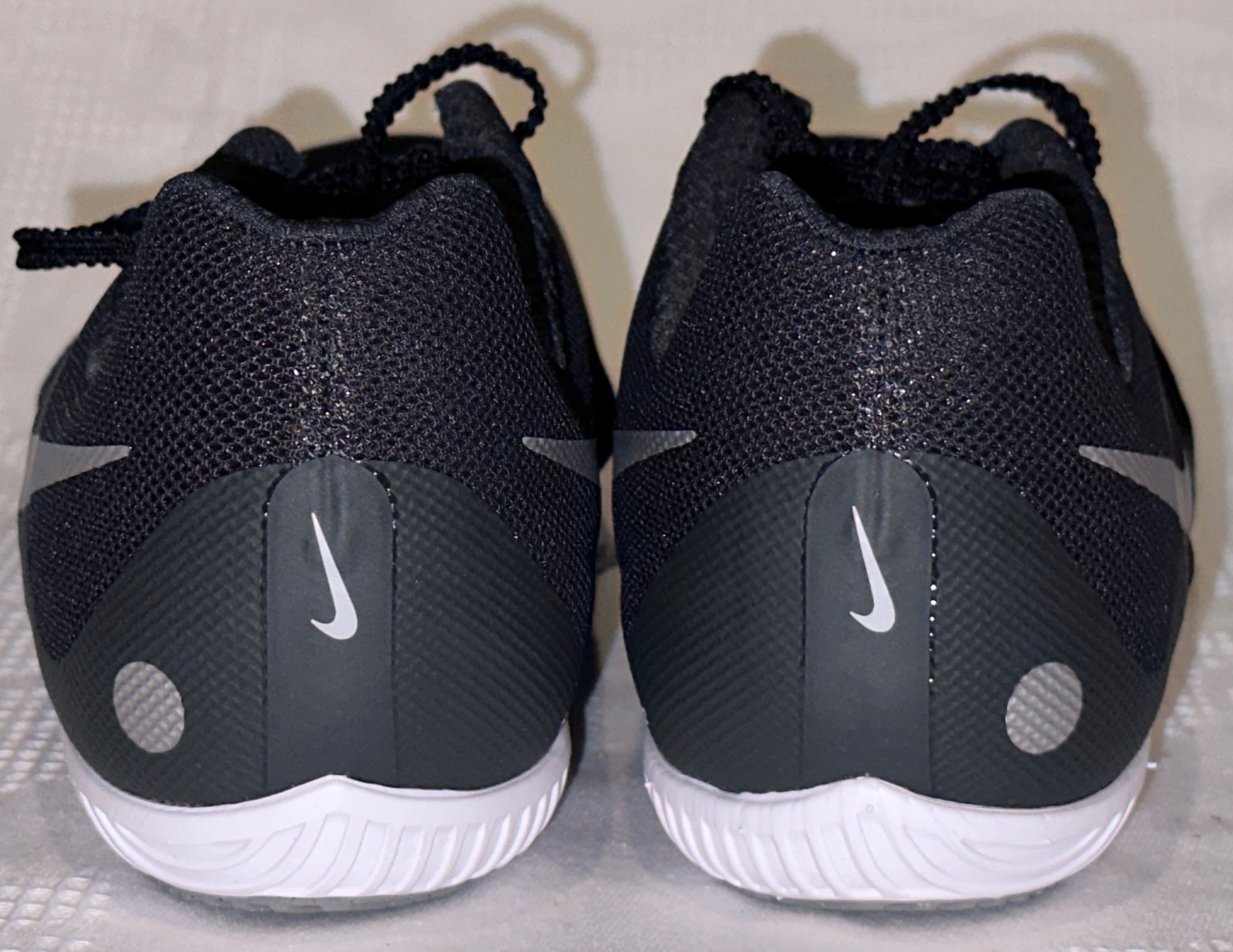 NIKE Rival Multi Use Black Metallic Silver Track Spikes Shoes Mens Sz 4.5 7 9 10