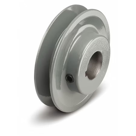Zoro Select Bk36118 1-1/8 In Fixed Bore 1 Groove V-Belt Pulley 3.75 In Od,