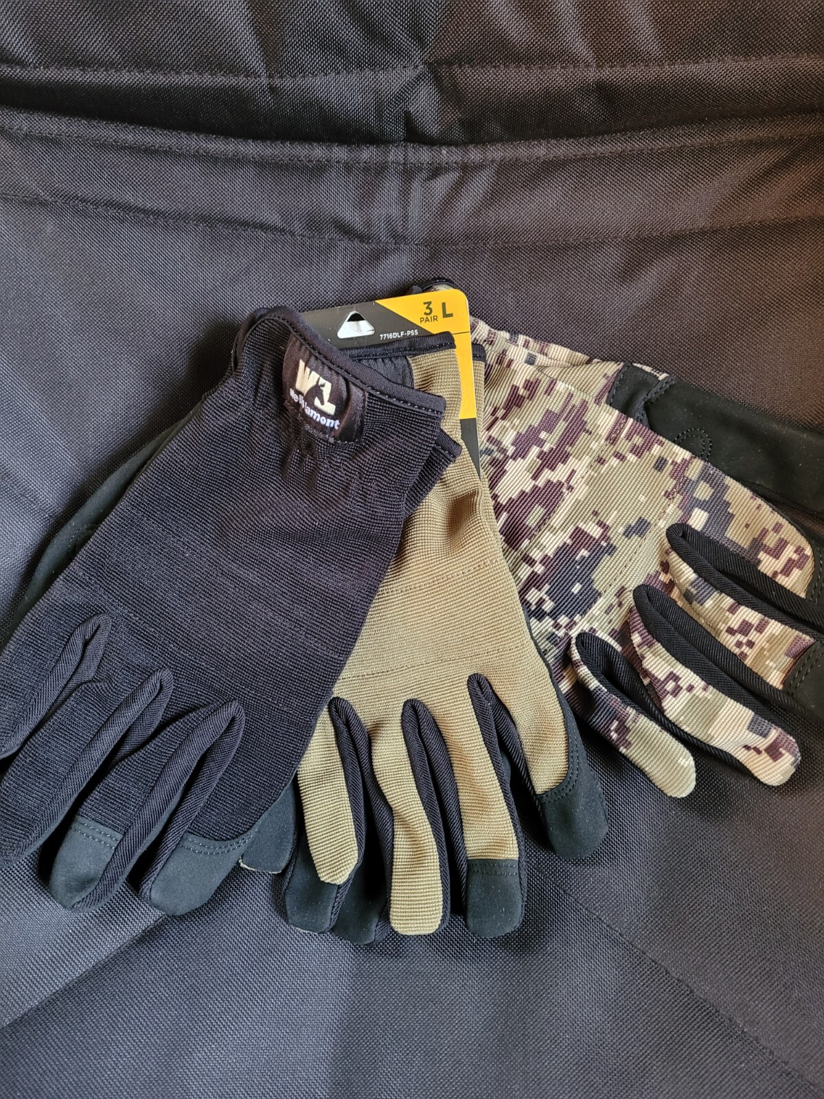 Wells Lamont Work & Home Synthetic Leather Gloves Size L (3 Pairs) 7716DLF-PSS