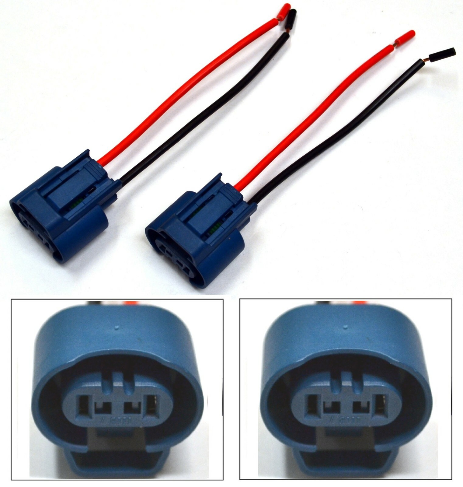 Wire Pigtail Female U 9005 HB3 Two Harness Head Light High Beam Connector Plug