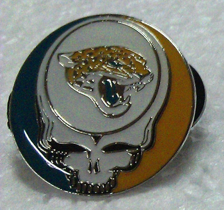 Jacksonville Jaguars - Lapel pin - Grateful dead stealie -  Jaguars - football