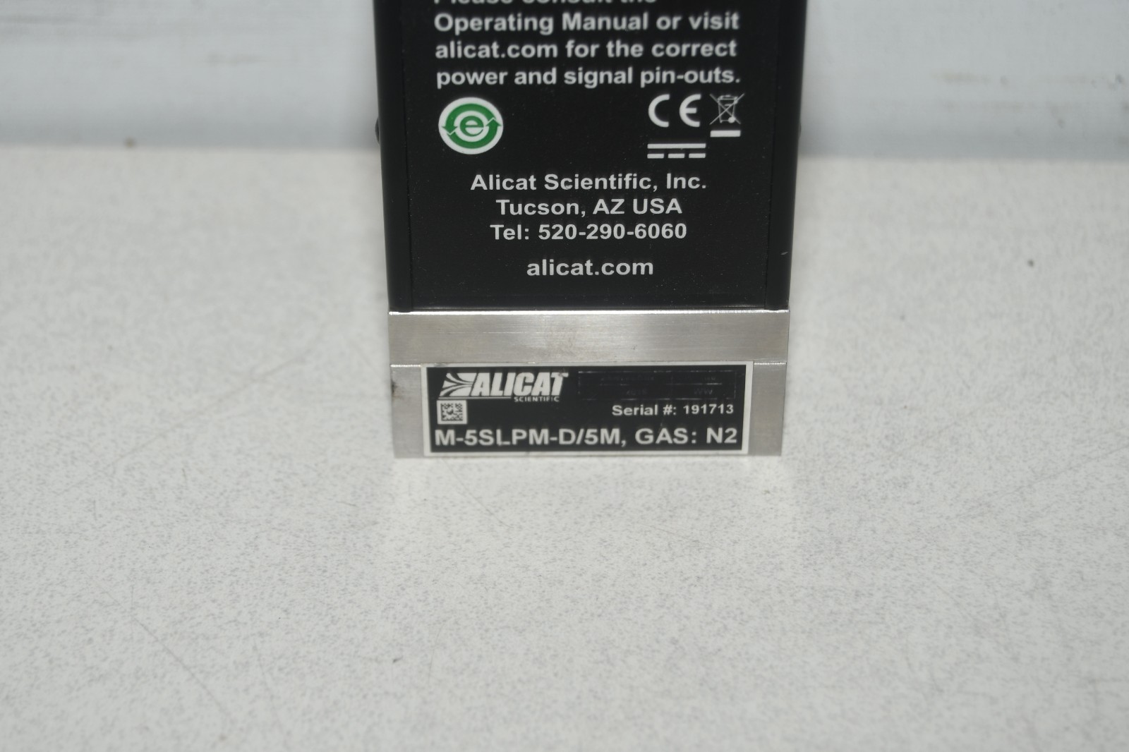 ^ Alicat M-5SLPM-D/5M Gas: N2 Flow Controller #X8355