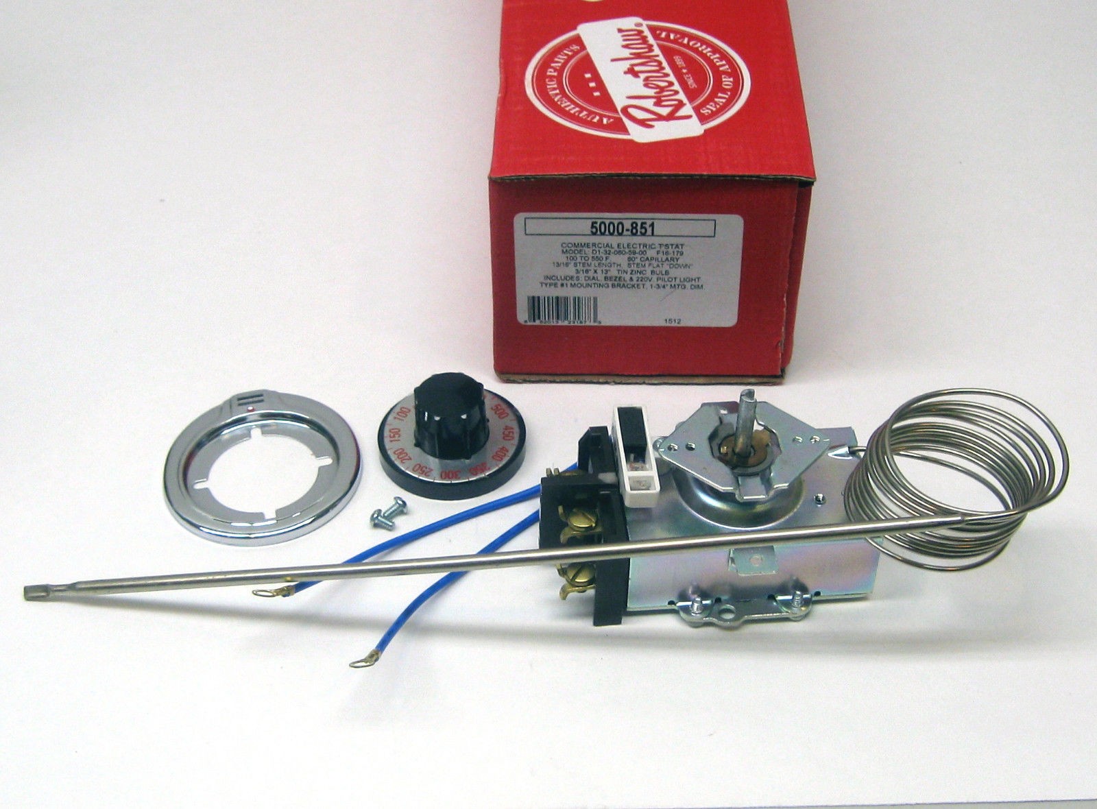 5000-851 Robertshaw Commercial Cooking Oven Electric Thermostat 46-1034 115119G1