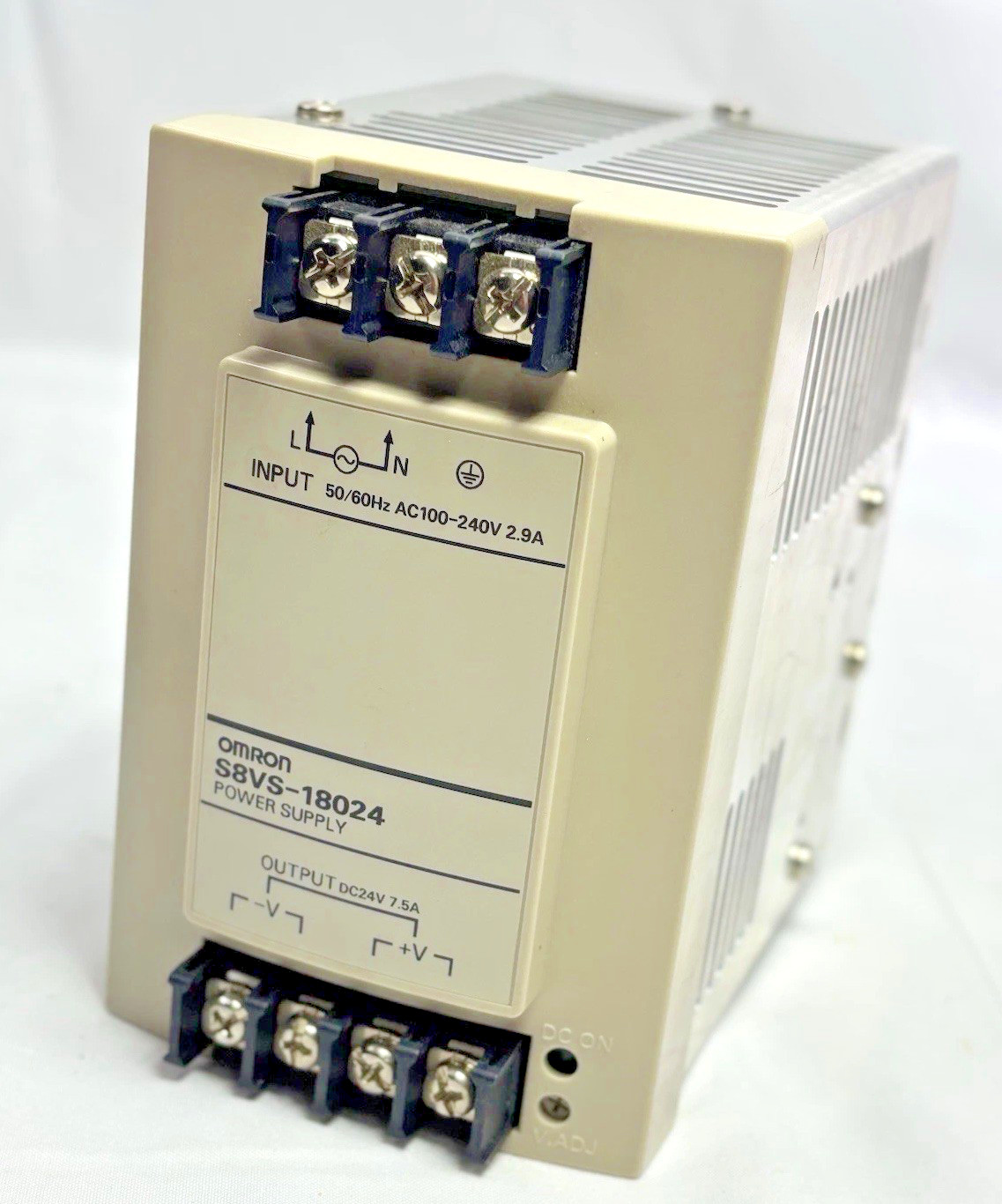 Omron S8VS-18024/ED2 Power Supply 24V DC 7.5A – Used, Excellent Condition