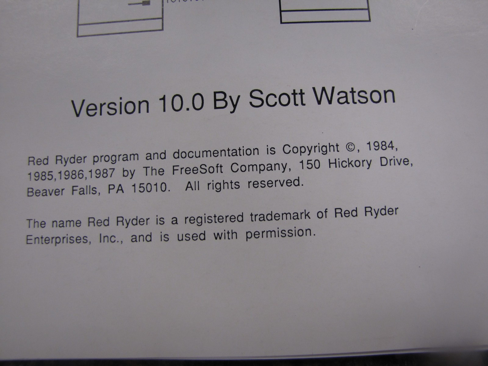 RED RYDER -Asynchronous Serial Communications Program for Macintosh w/ 3.5” Rare