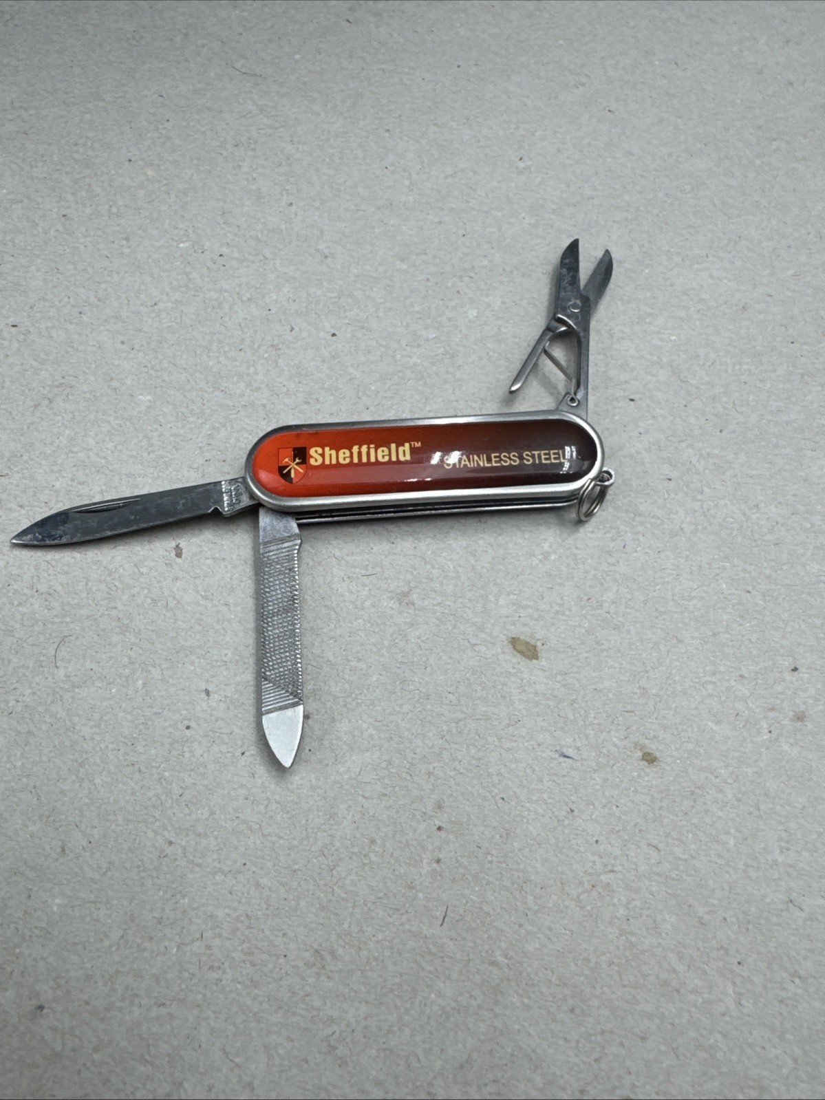SHEFFIELD 3 Piece Multi Tool Knife- Scissors- Nail File