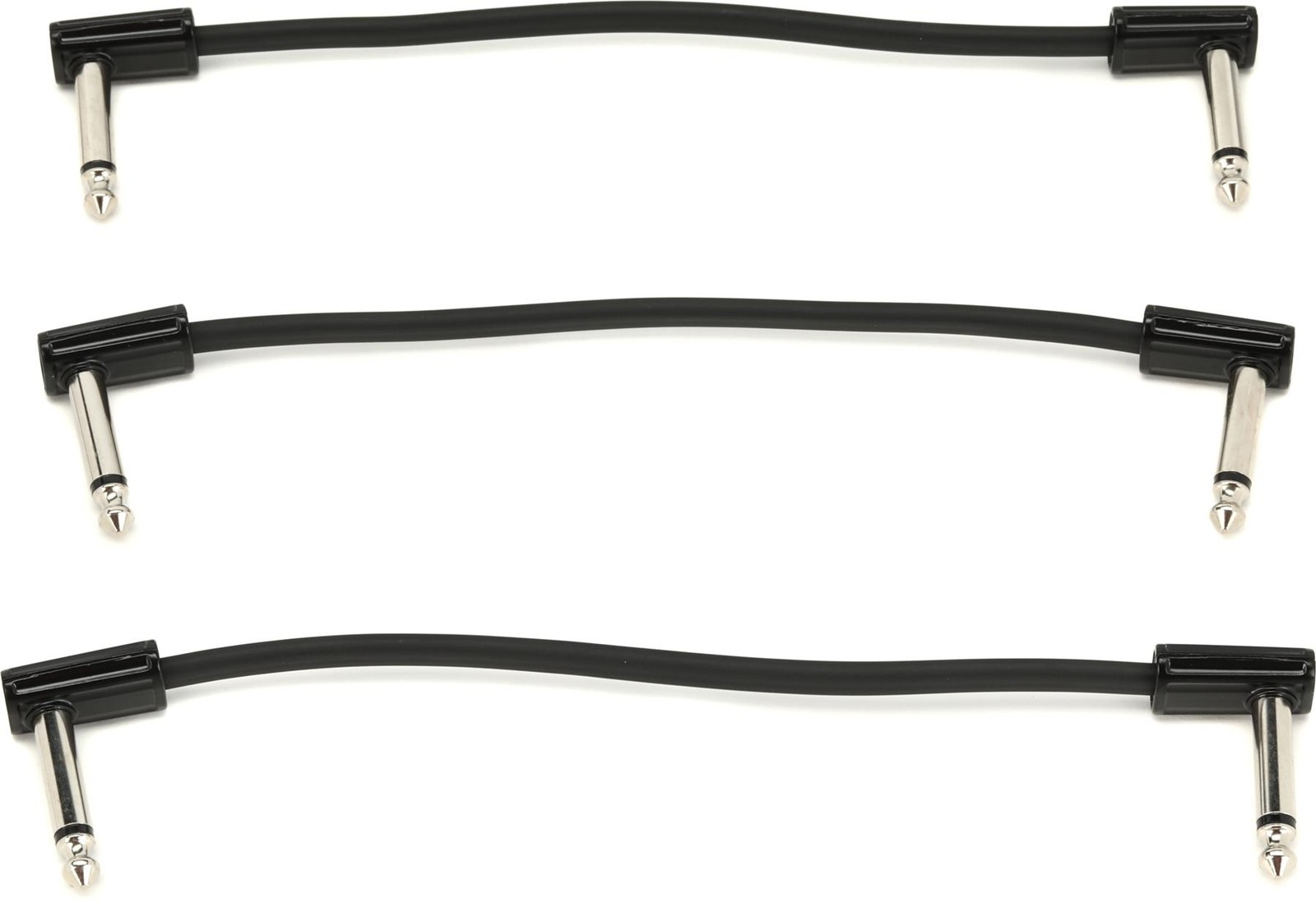 MXR 3PDCPR06 Right Angle to Right Angle Ribbon Pedalboard Patch Cable - 6 inch