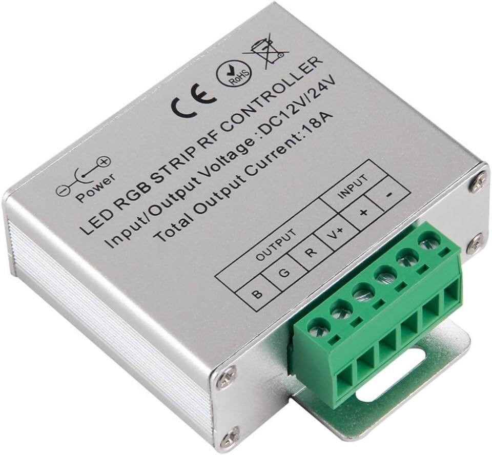 DC 12V-24V 18A LED Lights Controller 24Key RGB Remote Controller for 3528 5050