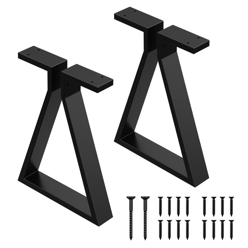 16 inch Metal Furniture Legs Set of 2| Heavy Duty Table Legs Bench Legs | Upd...