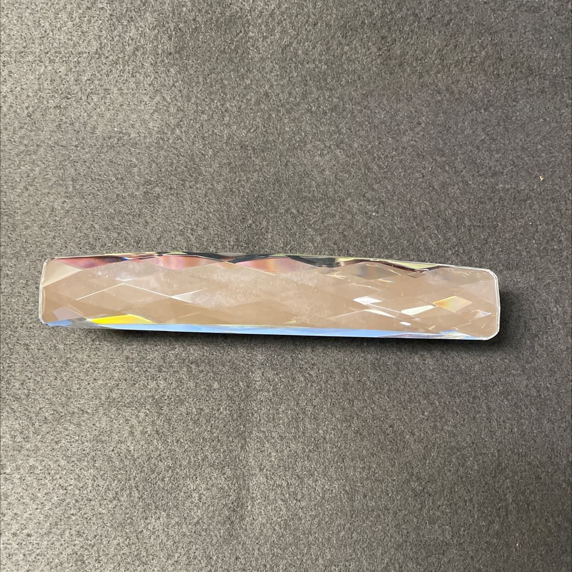 5-1/16" Crystal and Chrome Pull