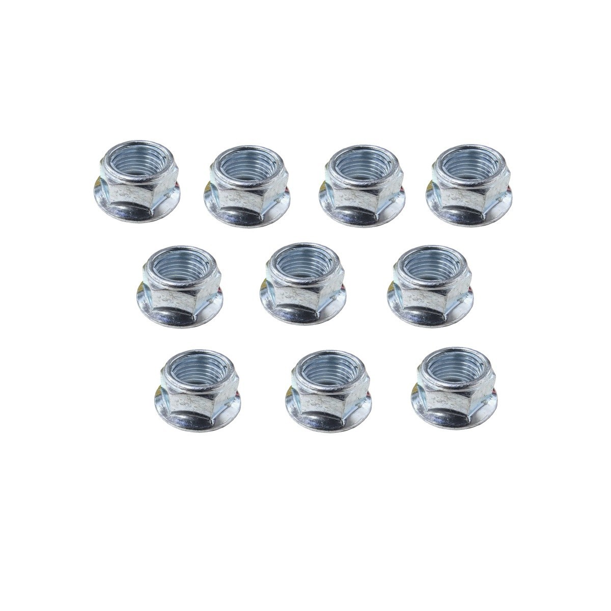 10 pcs M16*1.5 Flange Metal Lock Nut