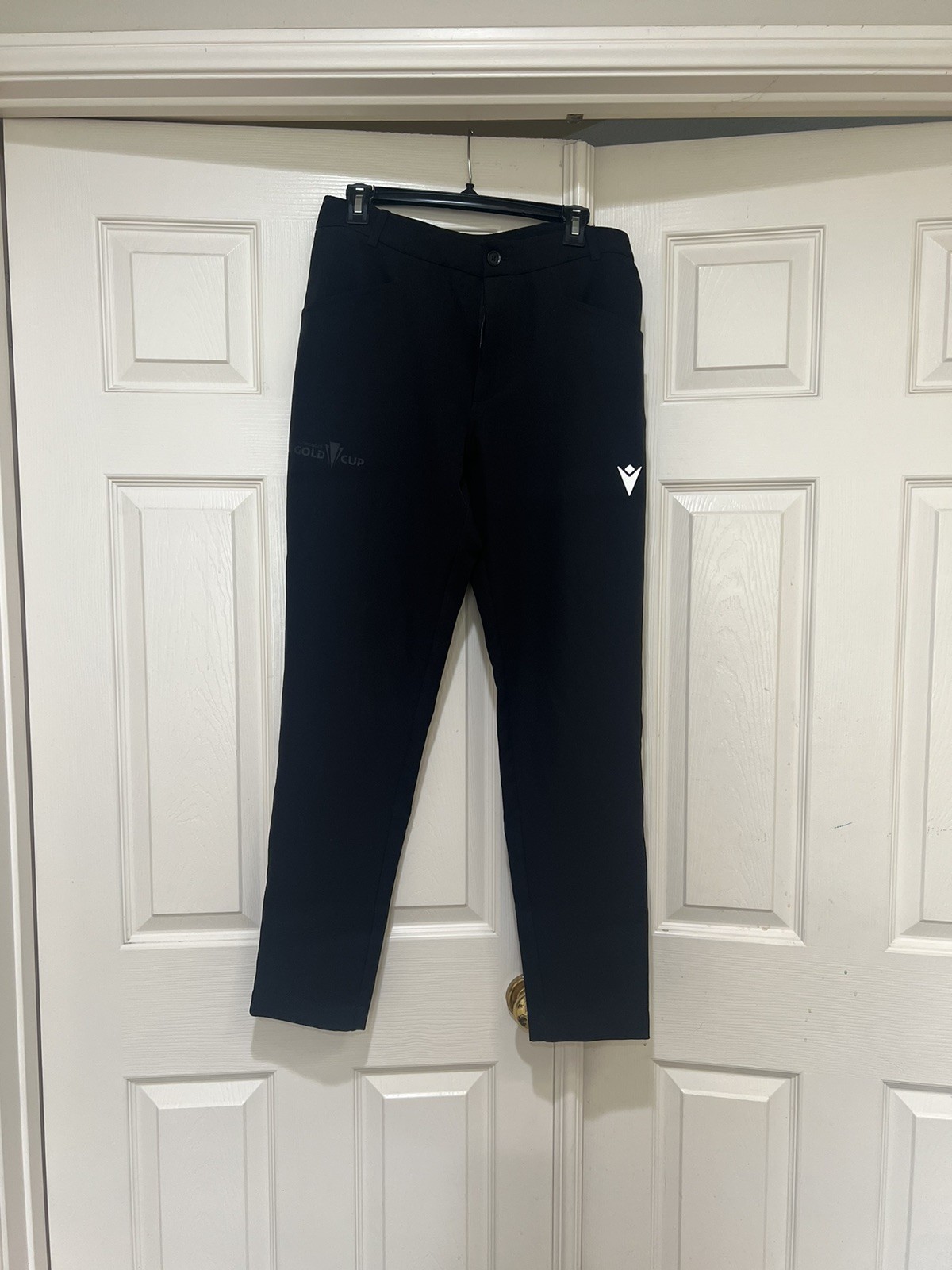 MACRON DELANEY REFEREE Black PANTS BASKETBALL Size Small