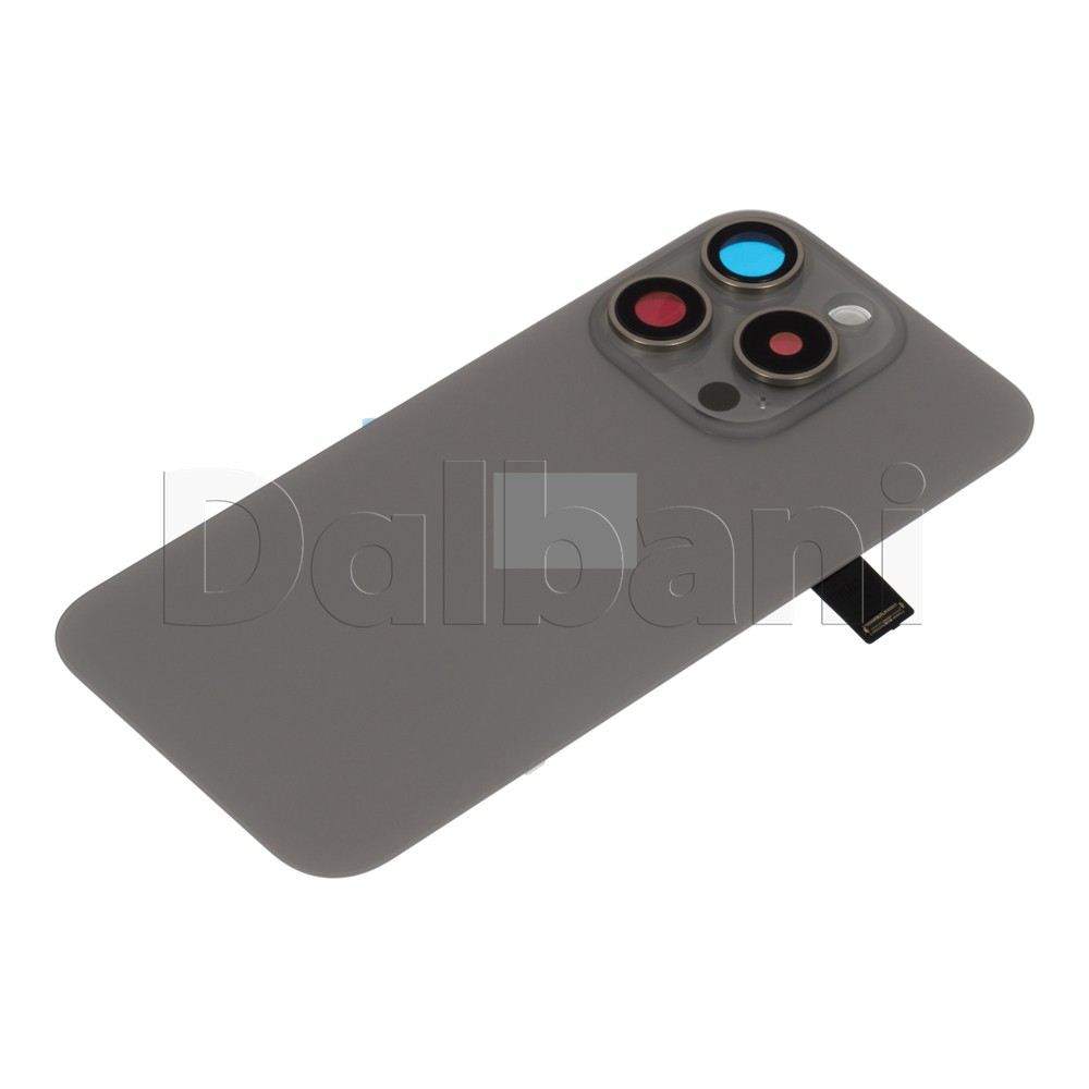 Gray Replacement Back Glass Housing Frame For iPhone 15 Pro Battery Cover
