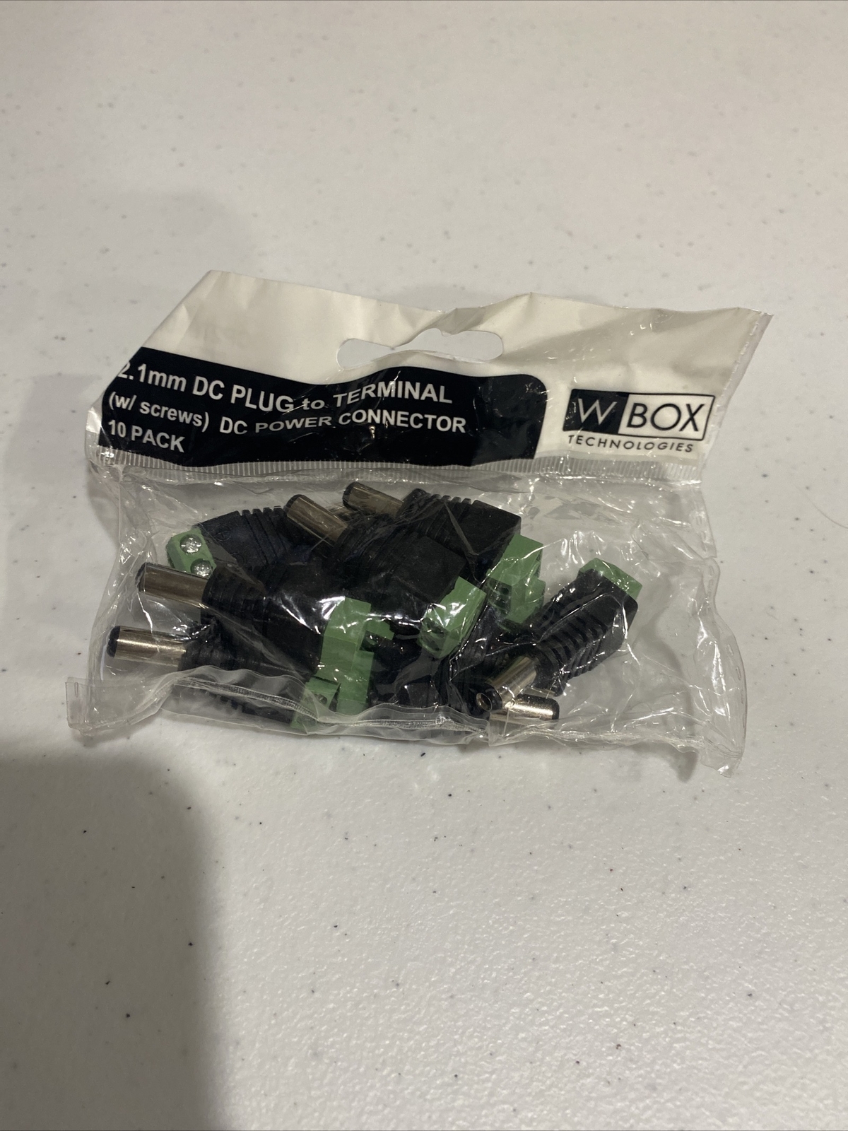 WBOX - 2.1mm DC Plug to Terminal Power Connector w/ Screws 0E-DCP2TB10P 10 Pack