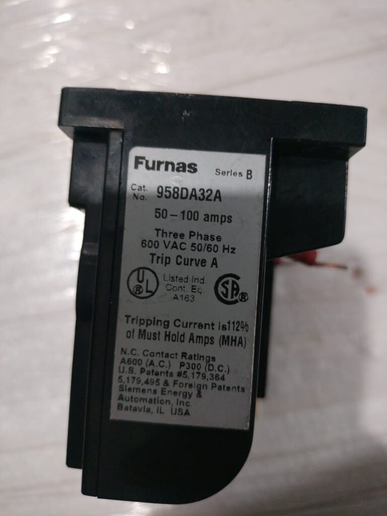 FURNAS 958DA32A 50-100A SOLID STATE OVERLOAD RELAY SUPERIOR QUALITY PRODUCT