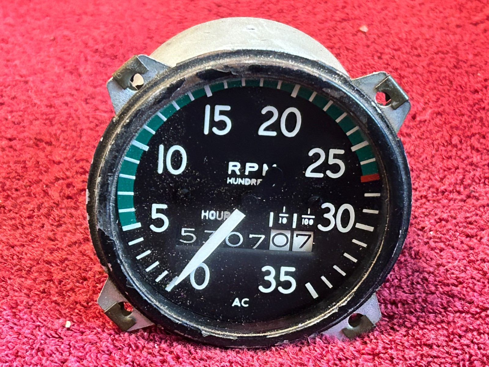 AC AIRCRAFT TACHOMETER READS 5307.07 HOURS
