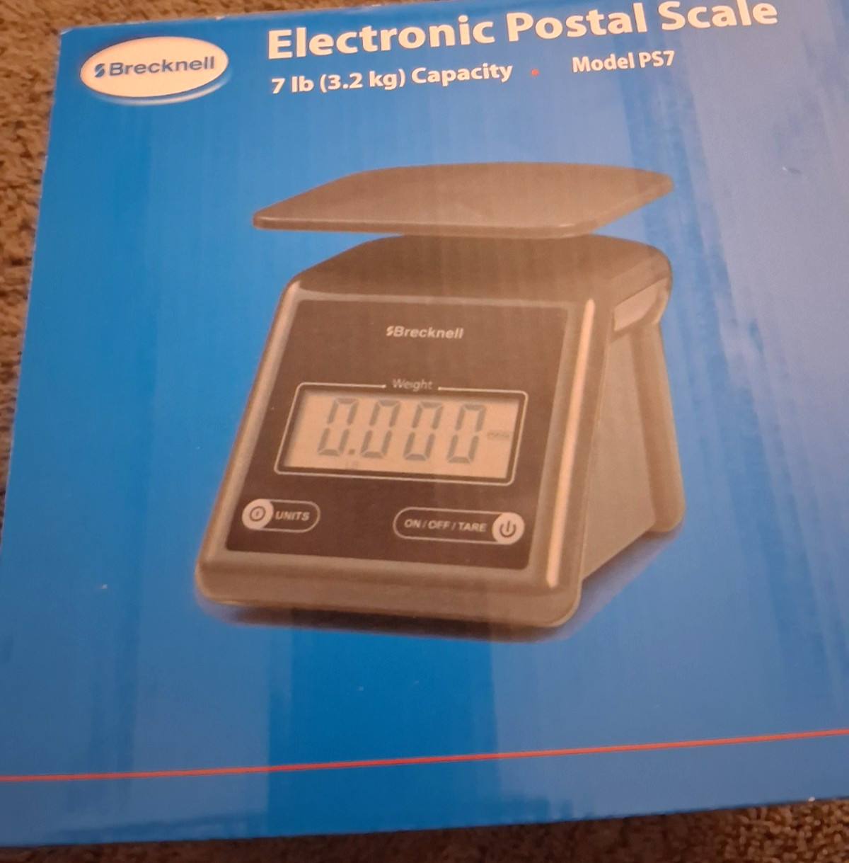 Brecknell PS7 Digital Electronic Postal Scale, 7 lb Capacity - NIB