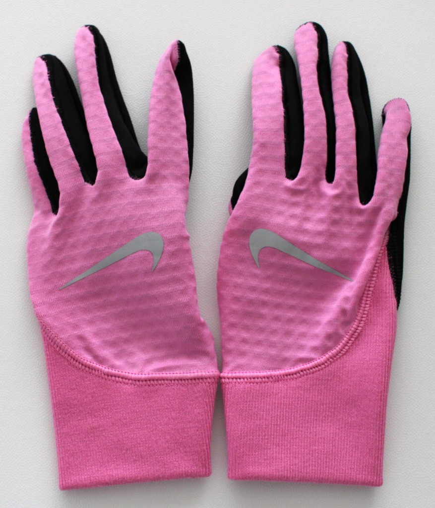 Nike Therma-Fit Sphere Pacer Running Gloves Women's Medium Pink/Black/Silver