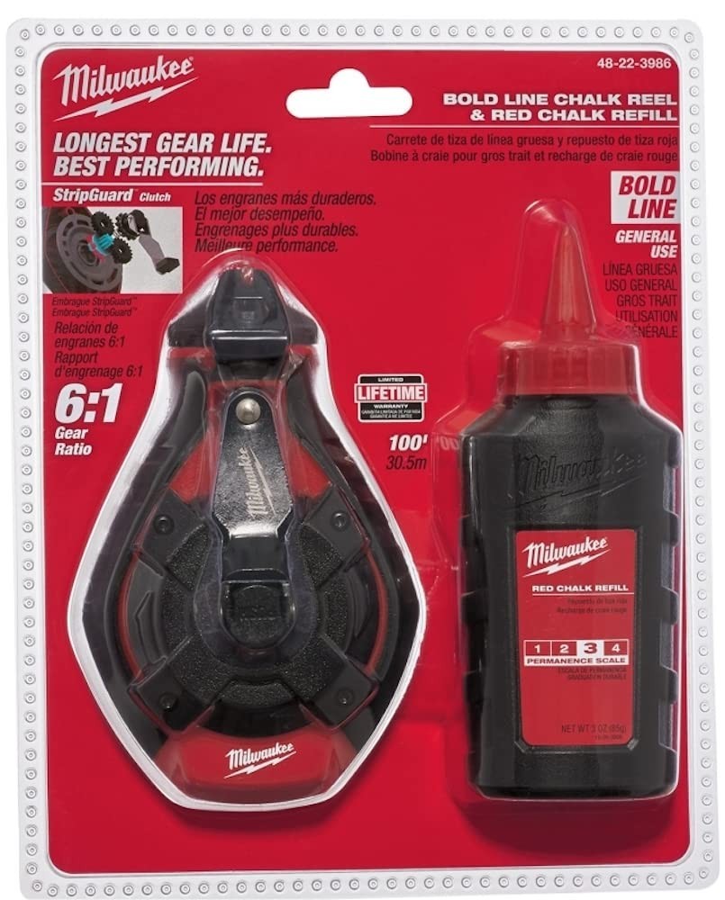 Milwaukee 48-22-3986 100 ft. Bold Line Kit with Red Chalk