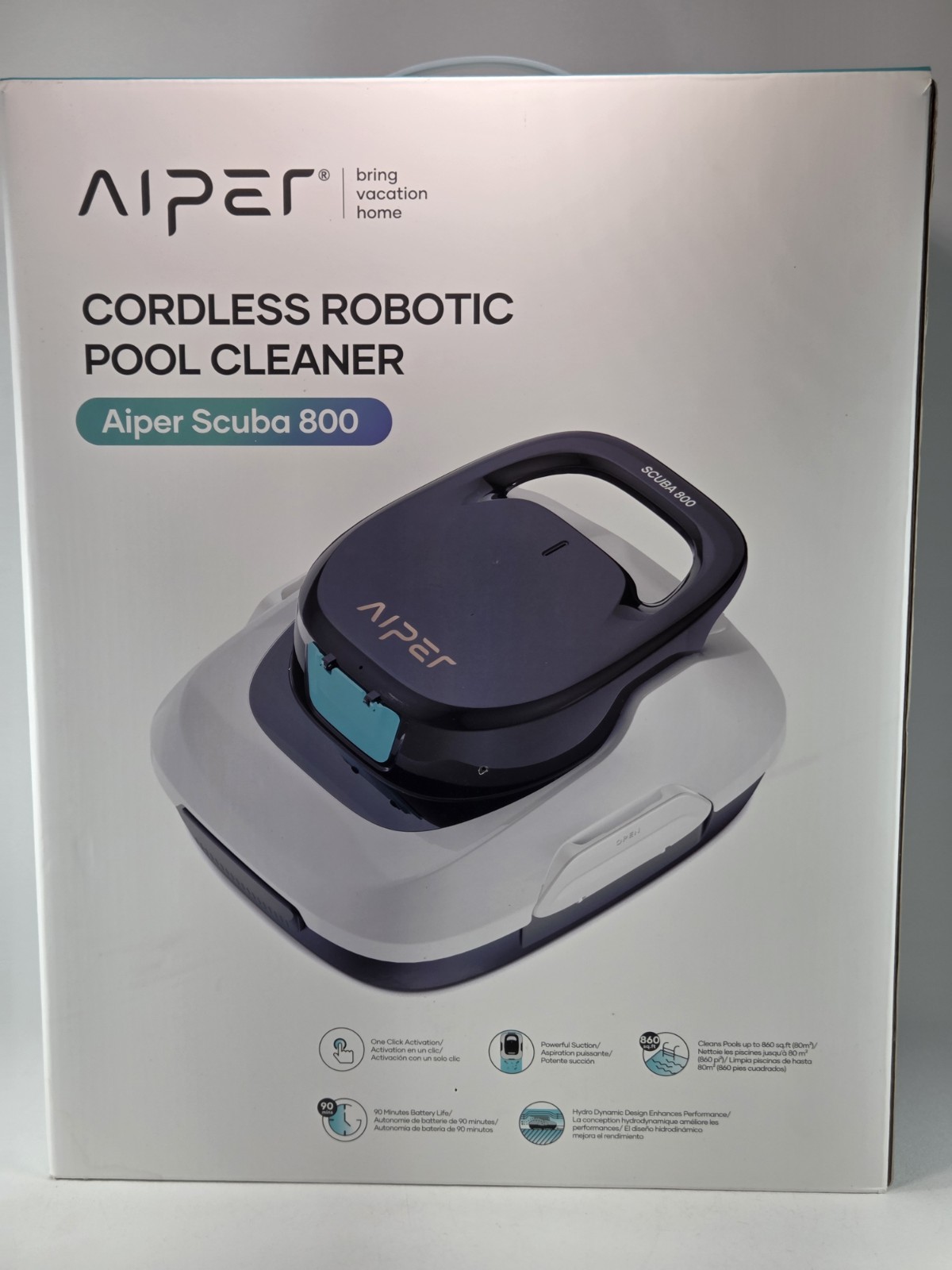 Aiper Scuba 800W Cordless Robotic Automatic Pool Cleaner for Pools NEW
