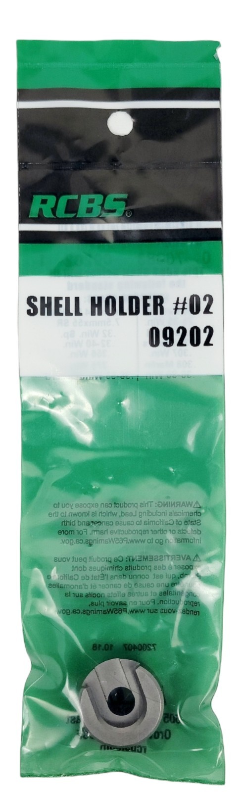 RCBS Shell Holder #02; 09202; 25-25 Win, 6.5x55 Swedish, 30-30, 32 W.S.
