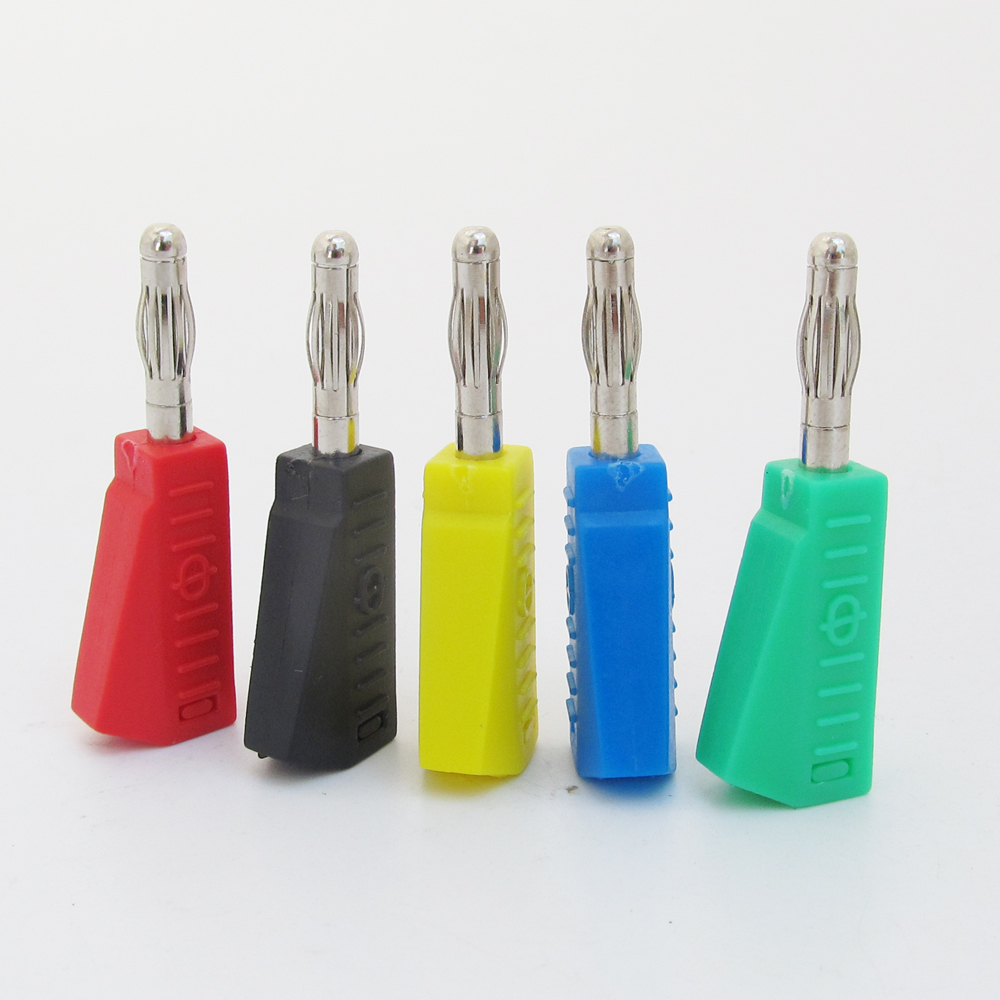 1set 5Colors Stackable Brass 4mm Banana Plug Lantern Speaker Cable Connector