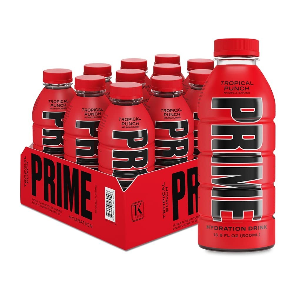 PRIME Hydration - Electrolyte Enhanced Sports Drink - Tropical Punch (12 Pack)