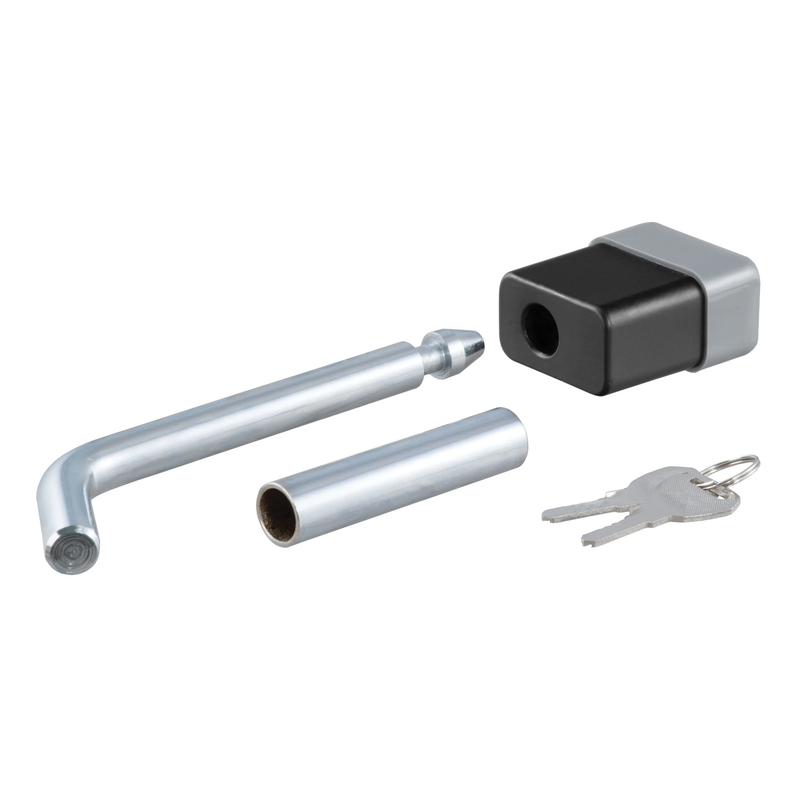 CURT 23024 Trailer Hitch Lock 1/2" Pin 5/8" Adapter Fits 1-1/4 or 2" Receiver