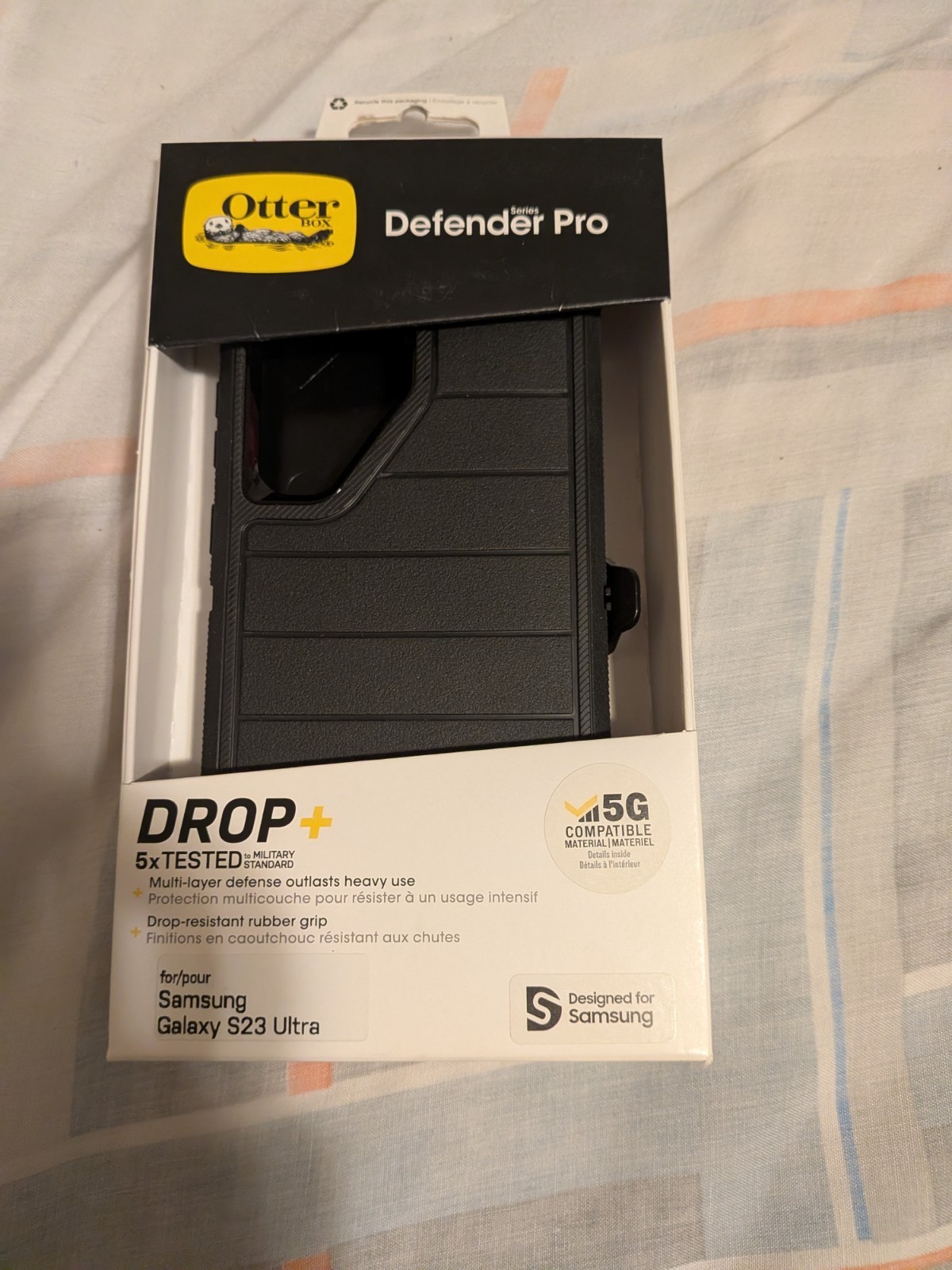 OtterBox Defender Pro Series Case & Holster for Samsung Galaxy S23 Ultra - Black