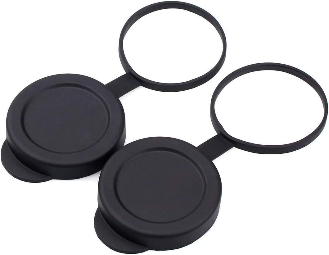 Dustproof & Waterproof Binocular Lens Caps for 52-54mm Outer Diameter