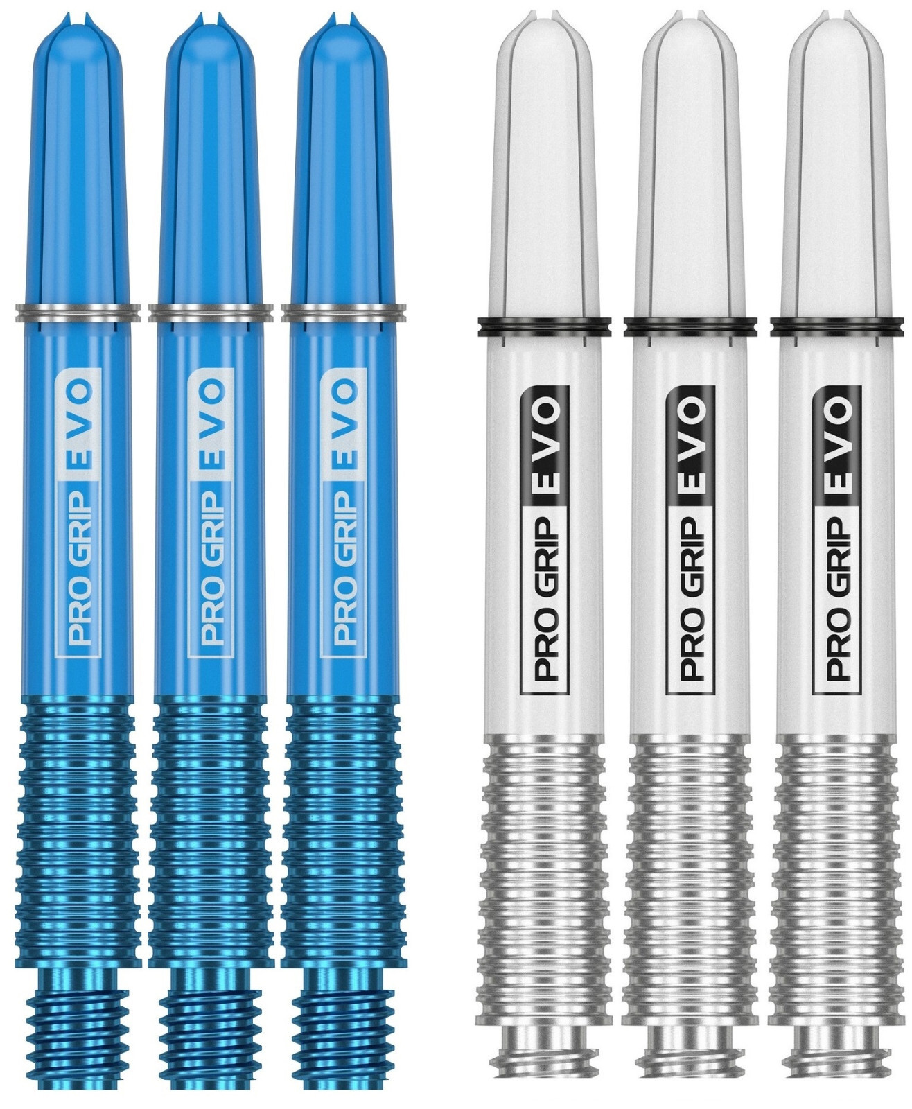 2 Sets Target Pro Grip Evo Midi Dart Shafts – Ships w/ Tracking – Blue Silver