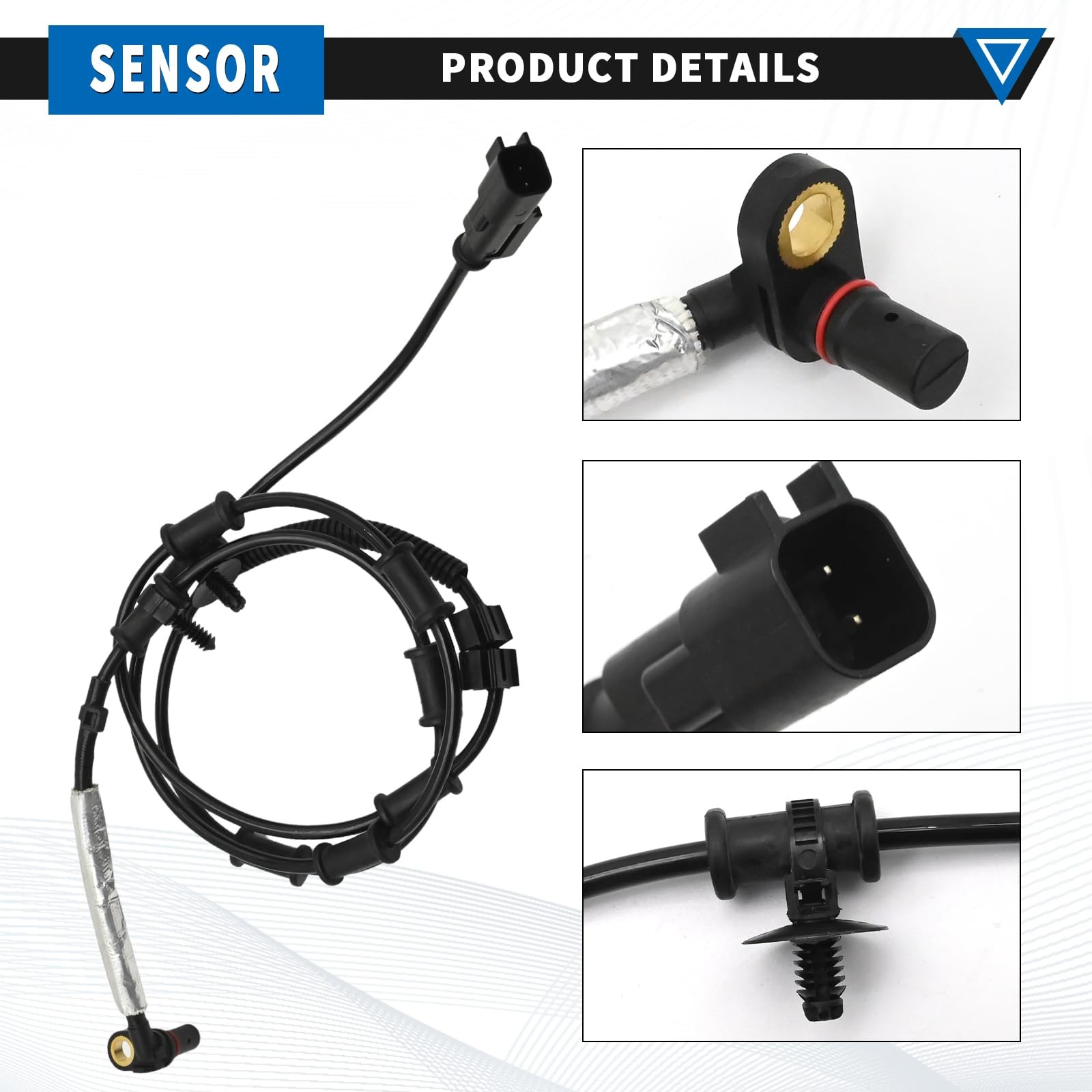 Front ABS Wheel Speed Sensor 2 PCS for Ram 2500 L6 6.7L 2014-2018 ALS3028
