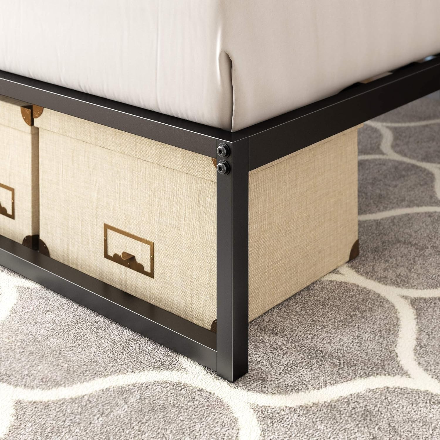 Lorelei Platform Bed, Twin, Black