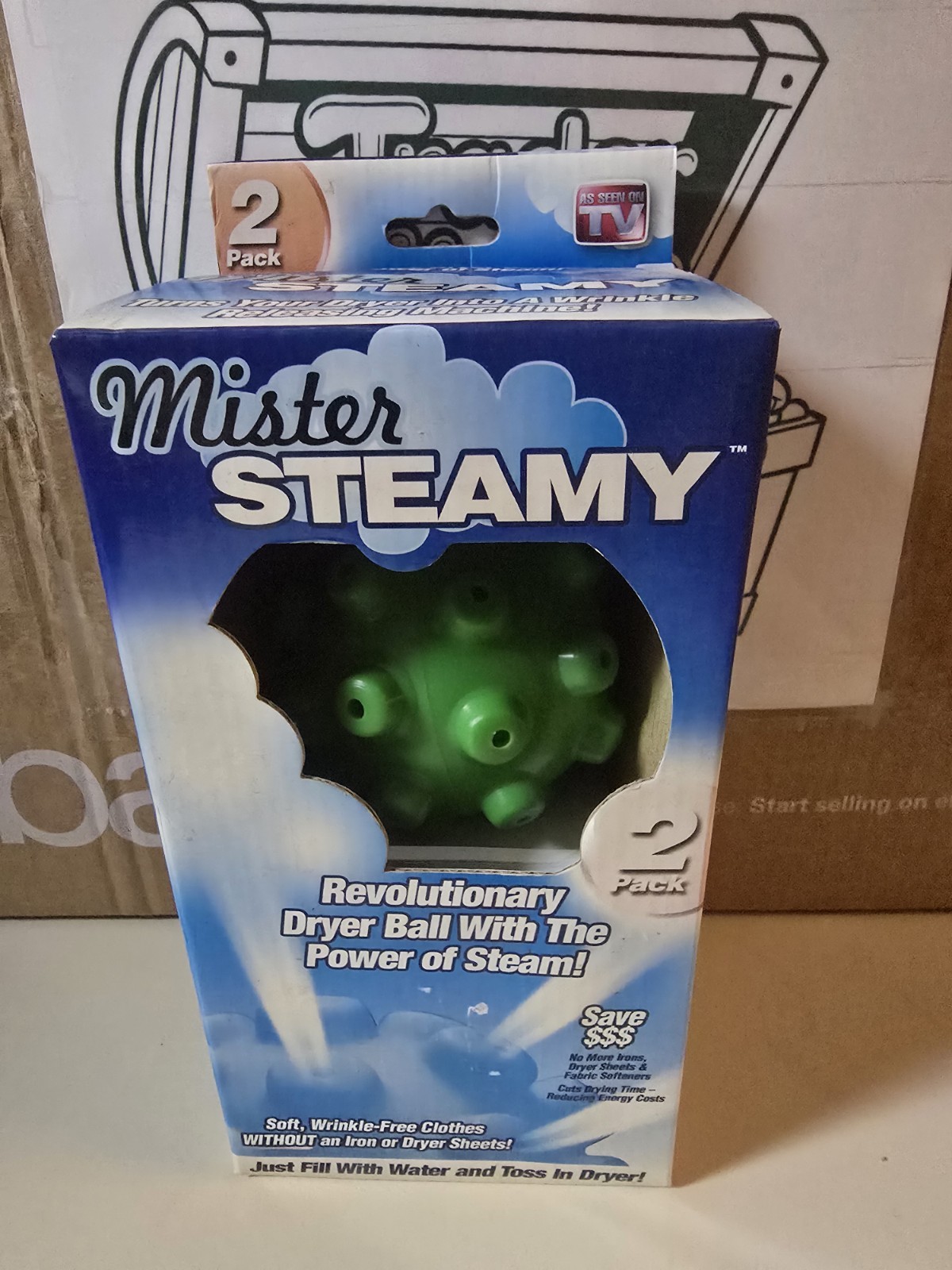 Brand New Mister Steamy As Seen on TV - Revolutionary Dryer Balls 2 Pack New