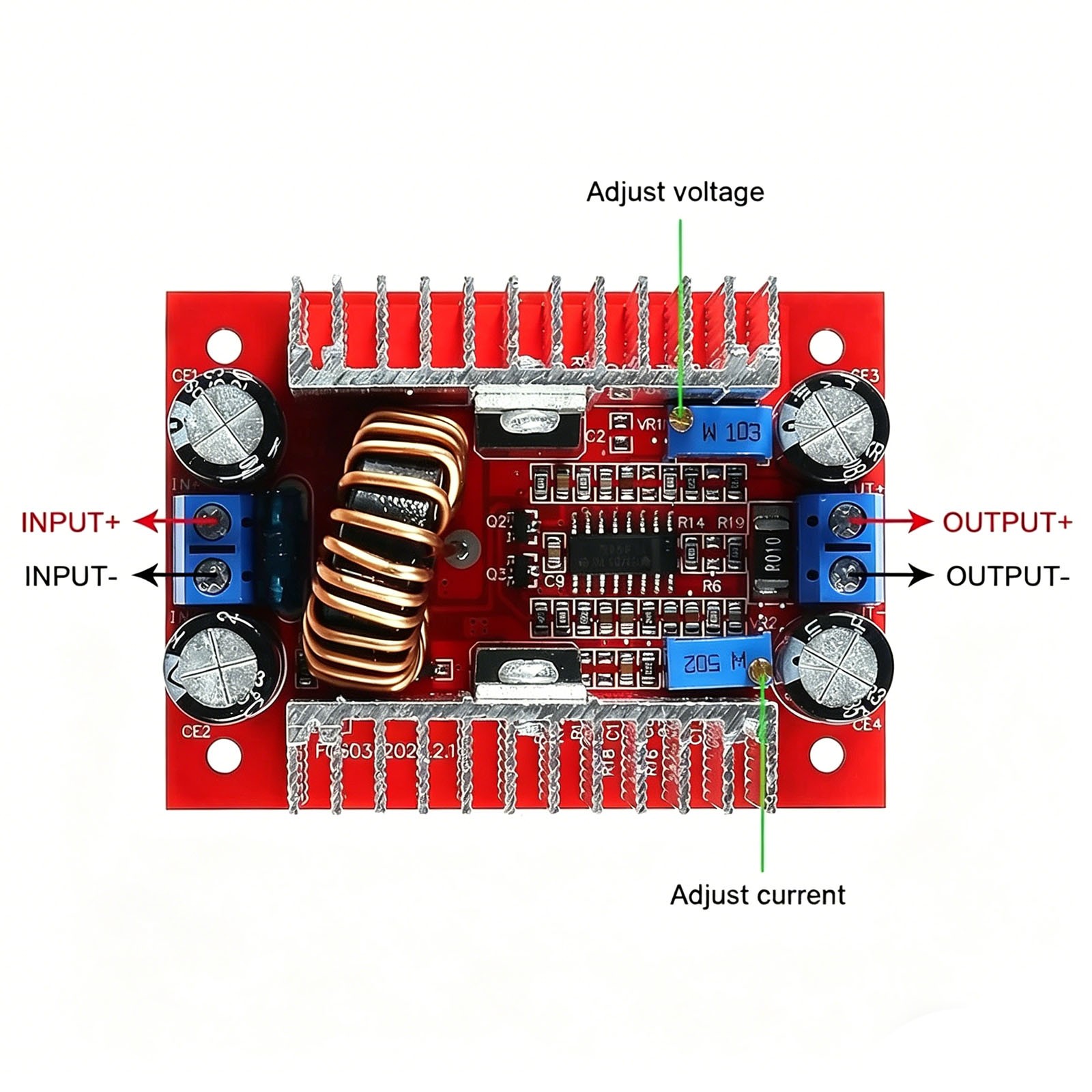 2Pack 400W 15A DC-DC Step Up Boost Voltage Converter Power Supply Module Drive