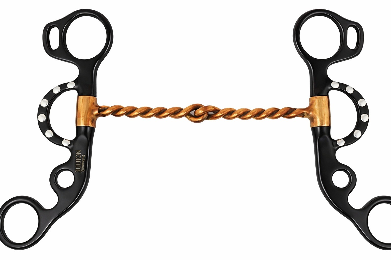 5" Short Shank Argentine Twisted Wire Copper Mouth Snaffle Horse Bit 35654B