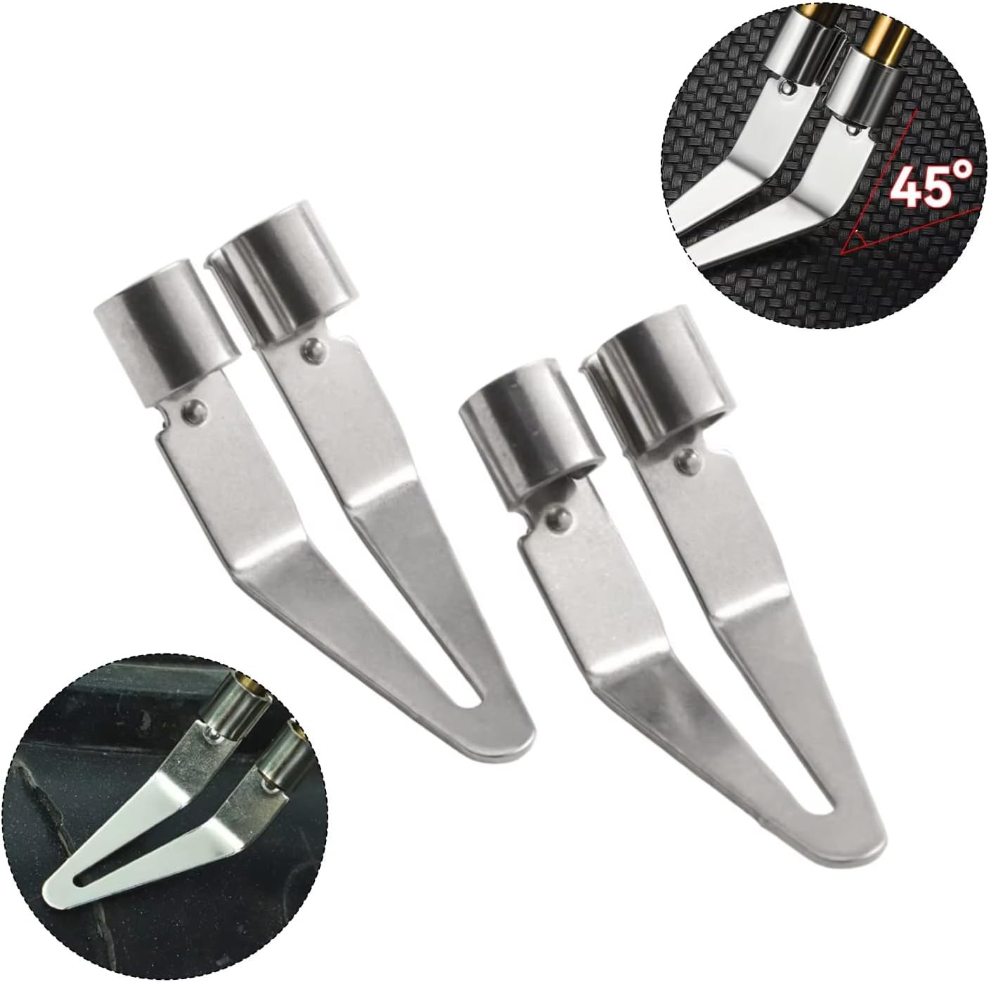 6 Pack Plastic Welder Smoothing Tip Head Plastic Welding Tips Scrapper for Plast