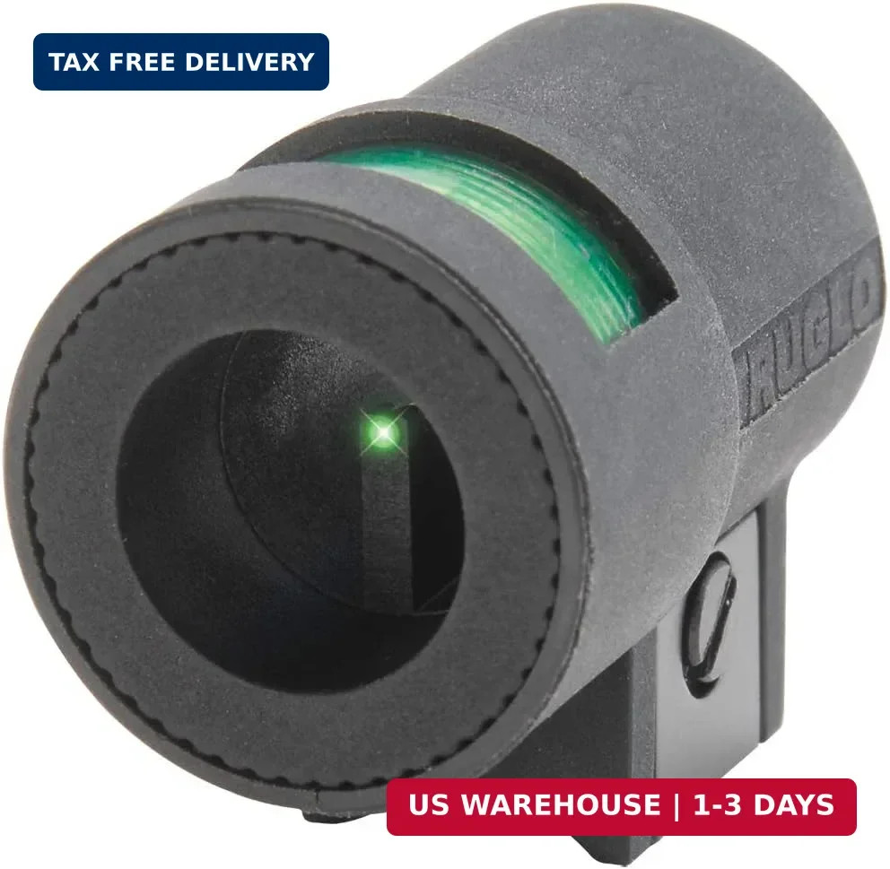 Airgun Globe Fiber Optic Front Sight with Black Polymer Housing Universal
