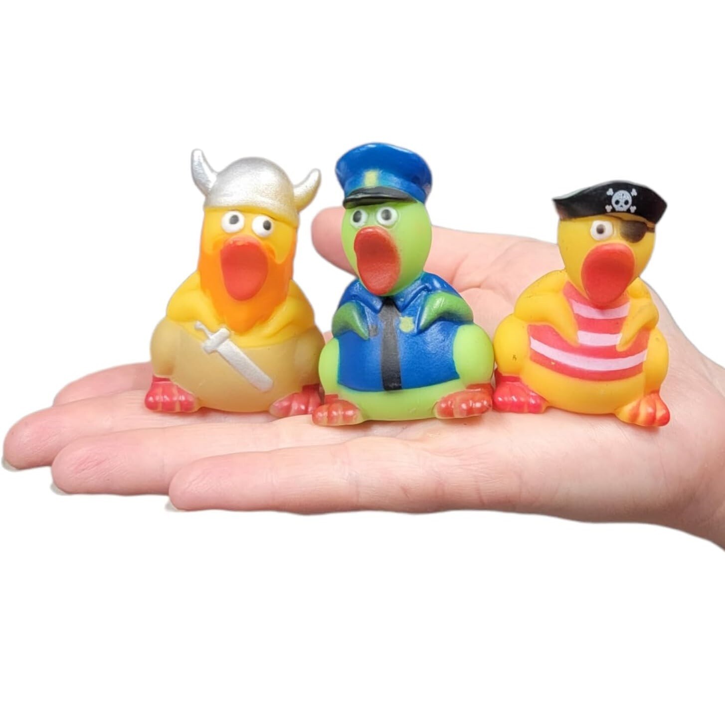 2" Rubber Screaming Chicken Assortment (50 Pack) Ninja, Rock Star, and More!