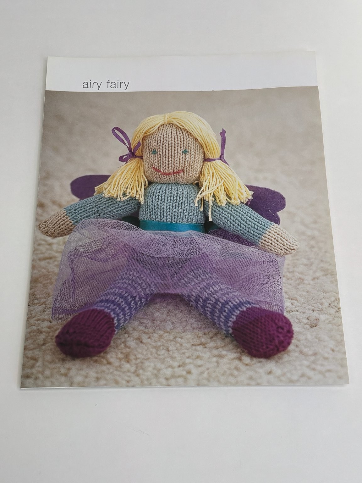 Aairy Fairy Doll Toy Knitting Pattern Book Pages