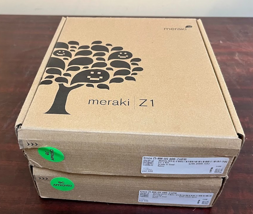 Lot of 2 Cisco Meraki Z1-HW-US Cloud Managed Teleworker Gateway Open Box