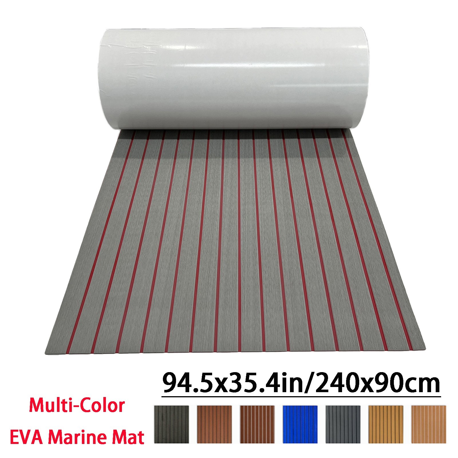 U-Grooved EVA Foam Boat Marine Flooring Mat Faux Teak Decking Yacht Deck Pad 95"