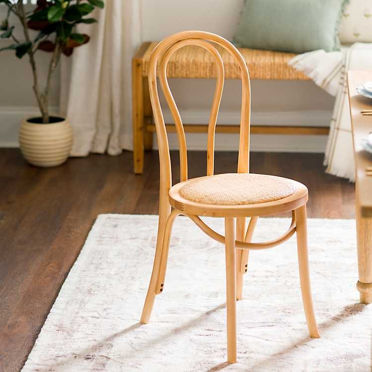 Kirkland's New! Natural Wood and Rattan Bistro Chair