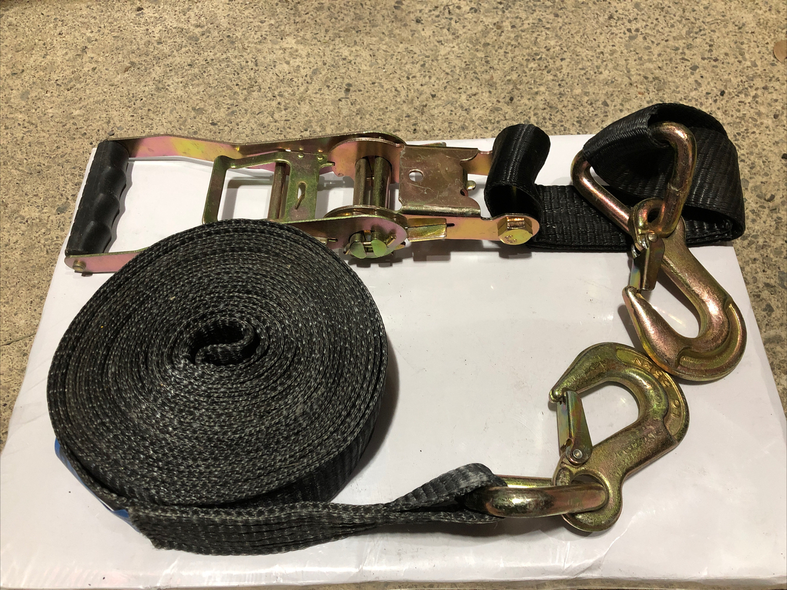 LC 2500 Ratchet Strap Tie Down Cargo Auto trans Aircraft 2" x 24' 5000lb