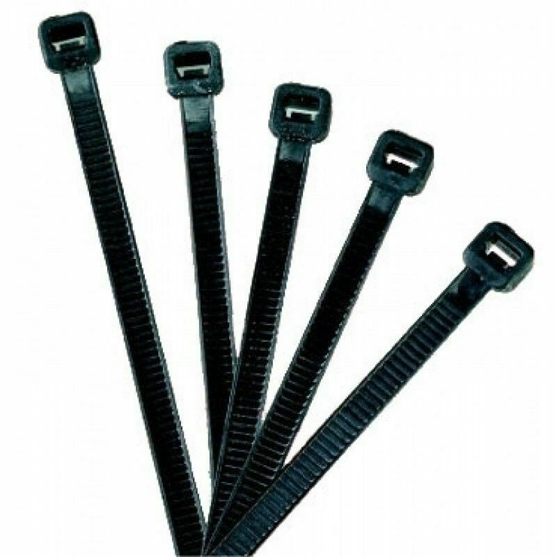 500 Piece Contractor Grade 14 inch Nylon Black 120 Lbs Cable Wire Wrap Zip Ties